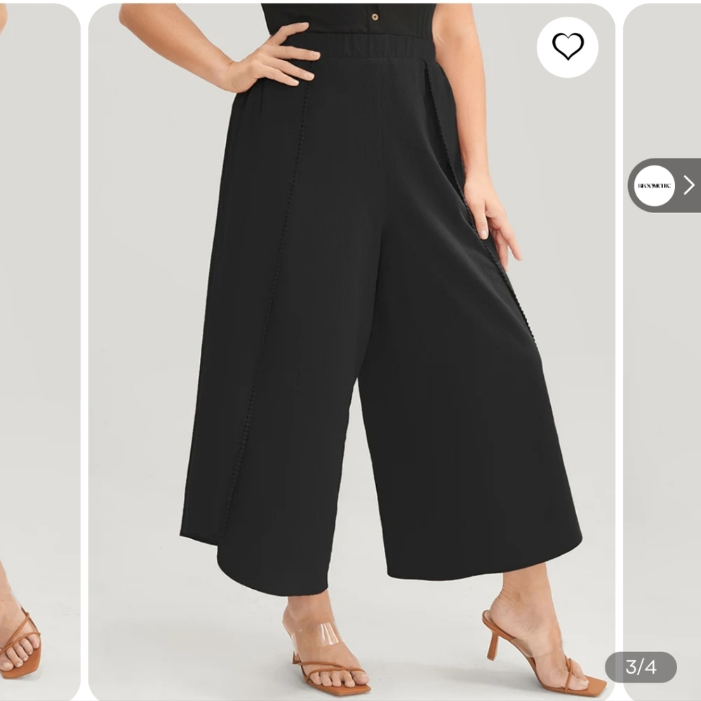 BLOOMCHIC Elastic Waist Wrap Pants Size 18